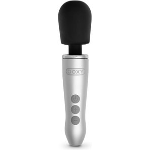  Серебристо-черный вибратор Doxy Go 16,2 см 