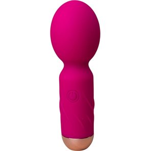  Ярко-розовый мини-wand вибратор для стимуляции эрогенных зон 