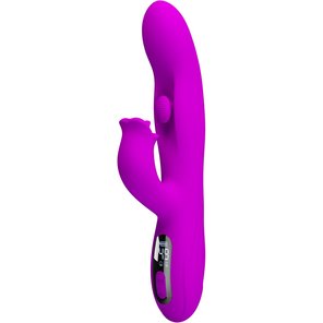  Лиловый вибромассажёр-кролик со стимуляцией точки G Yalanda 23,9 см 
