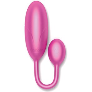  Розовое тихое виброяйцо с управлением через приложение 