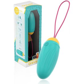  Бирюзовое виброяйцо с ротацией и управлением через приложение 