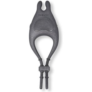  Черное эрекционное виброкольцо с управлением через приложение 