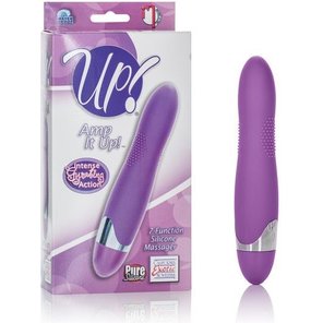  Фиолетовый вибромассажер Amp it Up! 7-Function Silicone Massager 14 см 