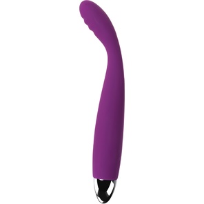  Фиолетовый вибратор Cici с гнущейся головкой 18,2 см 