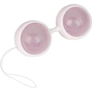  Розовые вагинальные шарики со смещённым центром тяжести 