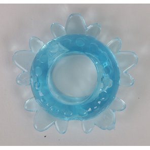  Голубое эрекционное кольцо Снежинка 