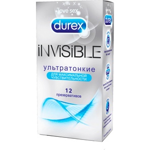  Ультратонкие презервативы Durex Invisible 12 шт 