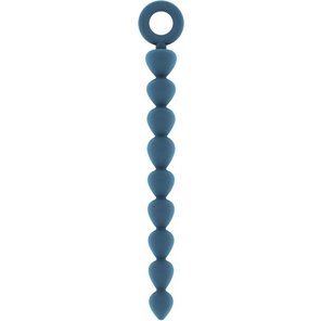  Синяя анальная цепочка Bead Chain 24,9 см 