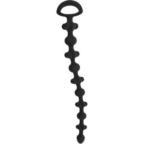  Чёрная анальная цепочка Royal Chain 26 см 