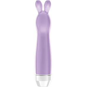  Фиолетовый вибратор с ушками Lena 17,2 см 