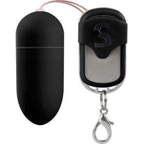  Чёрное виброяйцо Silicone Remote controlled Egg с дистанционным управлением 