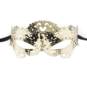 Золотистая металлическая маска Butterfly Masquerade Mask 