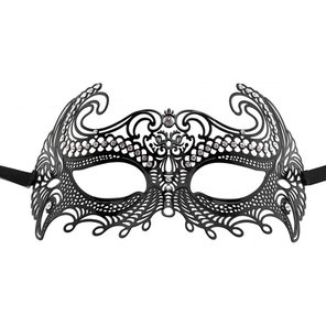  Чёрная металлическая маска Sea Goddes Masquerade Mask 