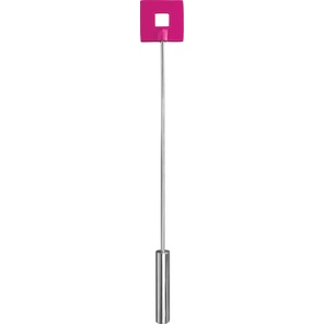  Розовая шлёпалка Leather Square Tiped Crop с наконечником-квадратом 56 см 
