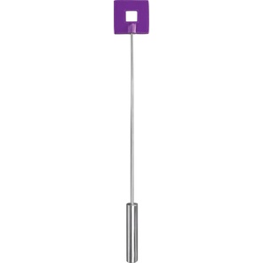  Фиолетовая шлёпалка Leather Square Tiped Crop с наконечником-квадратом 56 см 