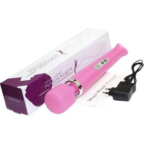  Розовый беспроводной массажер Magic Wand с 10 режимами вибрации 