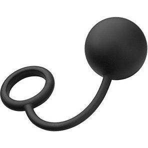  Эрекционное кольцо с анальным шариком 