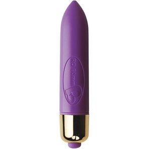  Фиолетовая вибропулька RO-80mm с 7 режимами вибрации 7,9 см 