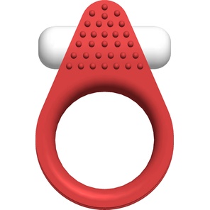  Красное эрекционное кольцо LIT-UP SILICONE STIMU RING 1 RED 