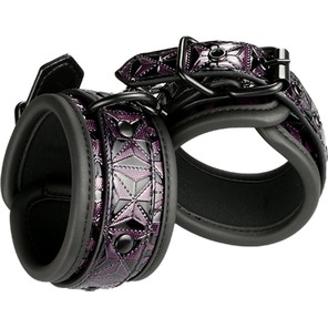  Фиолетово-чёрные наручники BLAZE HANDCUFF PURPLE 
