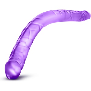  Фиолетовый двусторонний фаллоимитатор B Yours 16 Double Dildo 40,6 см 