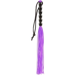  Фиолетовая мини-плеть из резины Rubber Mini Whip 22 см 