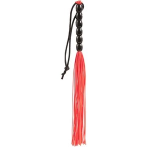  Красная мини-плеть из резины Rubber Mini Whip 22 см 