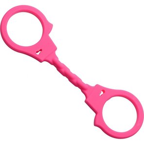  Розовые силиконовые наручники 4 Play 