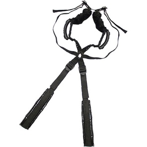  Чёрный бондажный комплект Romfun Sex Harness Bondage на сбруе 