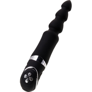 Чёрный анальный вибростимулятор Erotist 20,7 см 