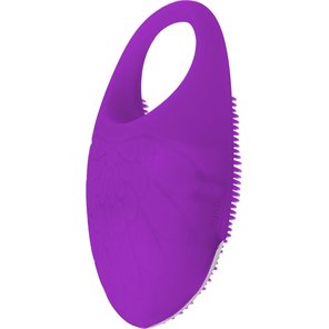  Фиолетовое перезаряжаемое эрекционное кольцо с вибрацией JAMIE 