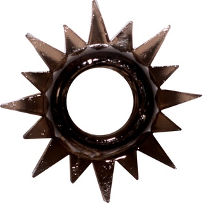  Чёрное эрекционное кольцо Rings Cristal 