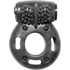 Черное эрекционное кольцо с вибрацией Rings Axle-pin 