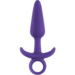  Фиолетовая анальная пробка с держателем INYA Prince Small 11,4 см 