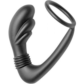  Эрекционное кольцо с анальным стимулятором Cobra 