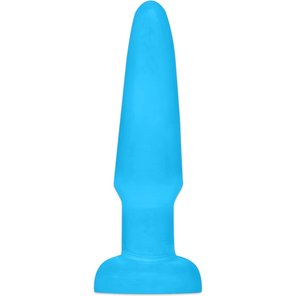  Голубая анальная пробка Butt Plug 11,4 см 