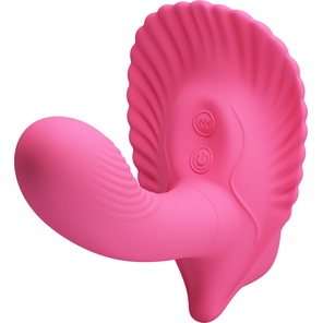  Розовый вибростимулятор для ношения для массажа точки G и клитора 