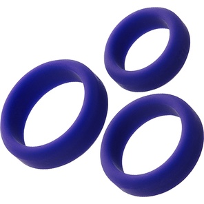  Набор из 3 фиолетовых эрекционных колец A-Toys 