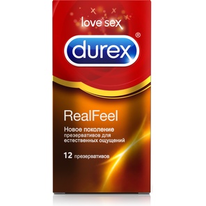  Презервативы Durex RealFeel для естественных ощущений 12 шт 