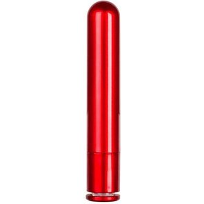  Красный гладкий вибратор METALLIX PETIT CORONA SMOOTH VIBRATOR 11,5 см 