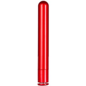  Красный гладкий вибратор METALLIX CORONA SMOOTH VIBRATOR 14 см 