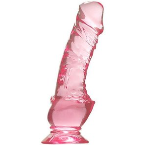  Розовый фаллоимитатор QUARTZ ROSY 7INCH PVC DONG 18 см 