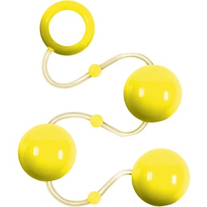  Желтые анальные шарики Renegade Pleasure Balls 