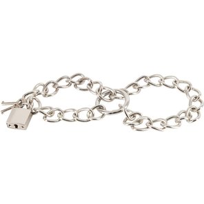  Металлические наручники-цепь Bad Kitty Metal Handcuffs 