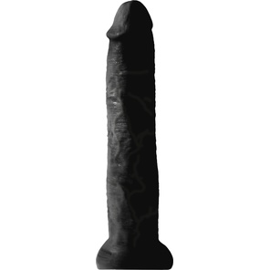  Черный фаллоимитатор-гигант на присоске 13 Cocks 33 см. 