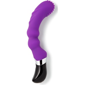  Фиолетовый вибромассажер G для стимуляции G-точки 21,5 см 