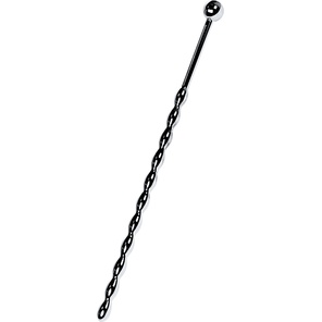  Серебристый длинный уретральный плаг-косичка TOYFA Metal 15,7 см 