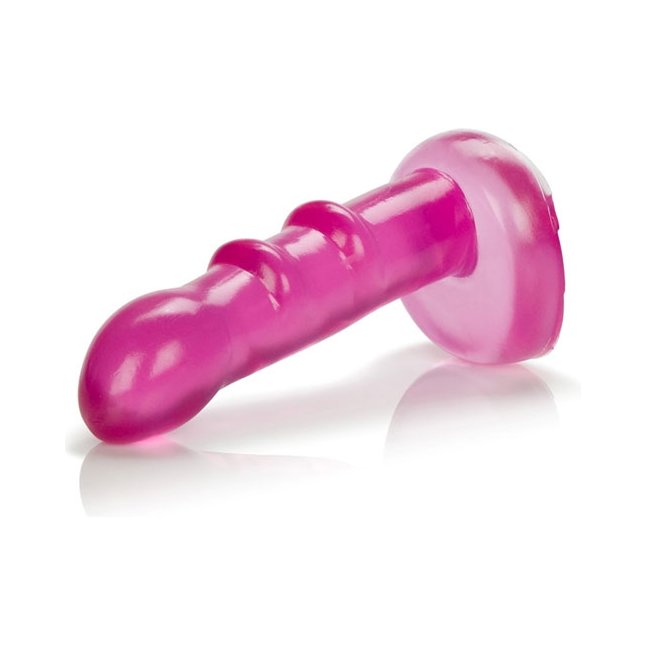 Розовый анальный стимулятор Pink Jelly Teaser Probe 4.5 - 12 см - Anal Toys. Фотография 3.