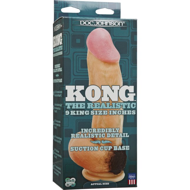 Фаллоимитатор на присоске Kong Realistic Cock - 23,6 см - The Realistic Cock. Фотография 3.
