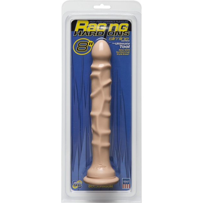 Анальный фаллос Raging Hard-Ons Slimline with Suction Cup 8 Dong - 20 см - Raging Hard-Ons. Фотография 3.